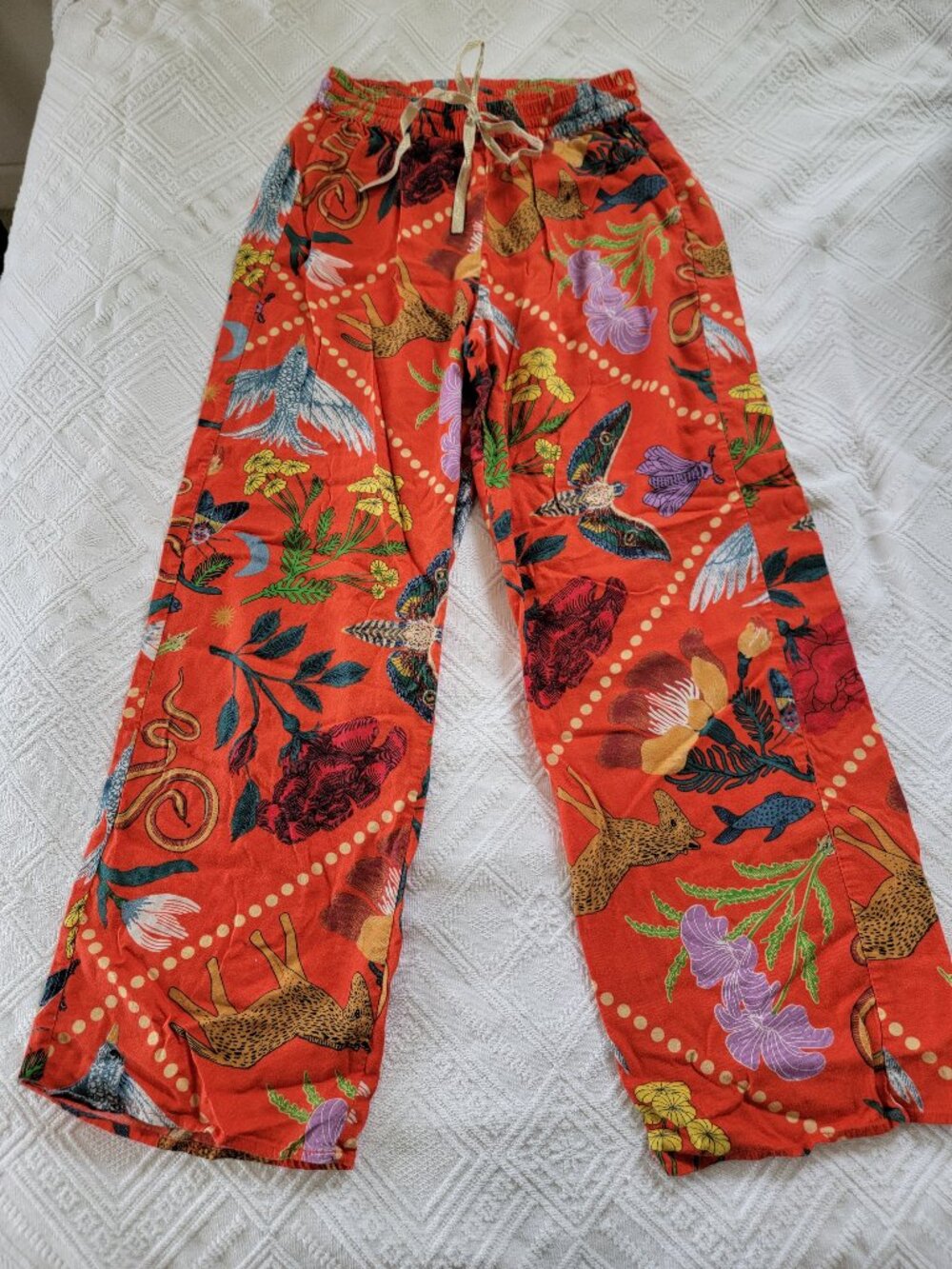XS Rosa de Weerd for Anthropologie Flannel Sleep Pants